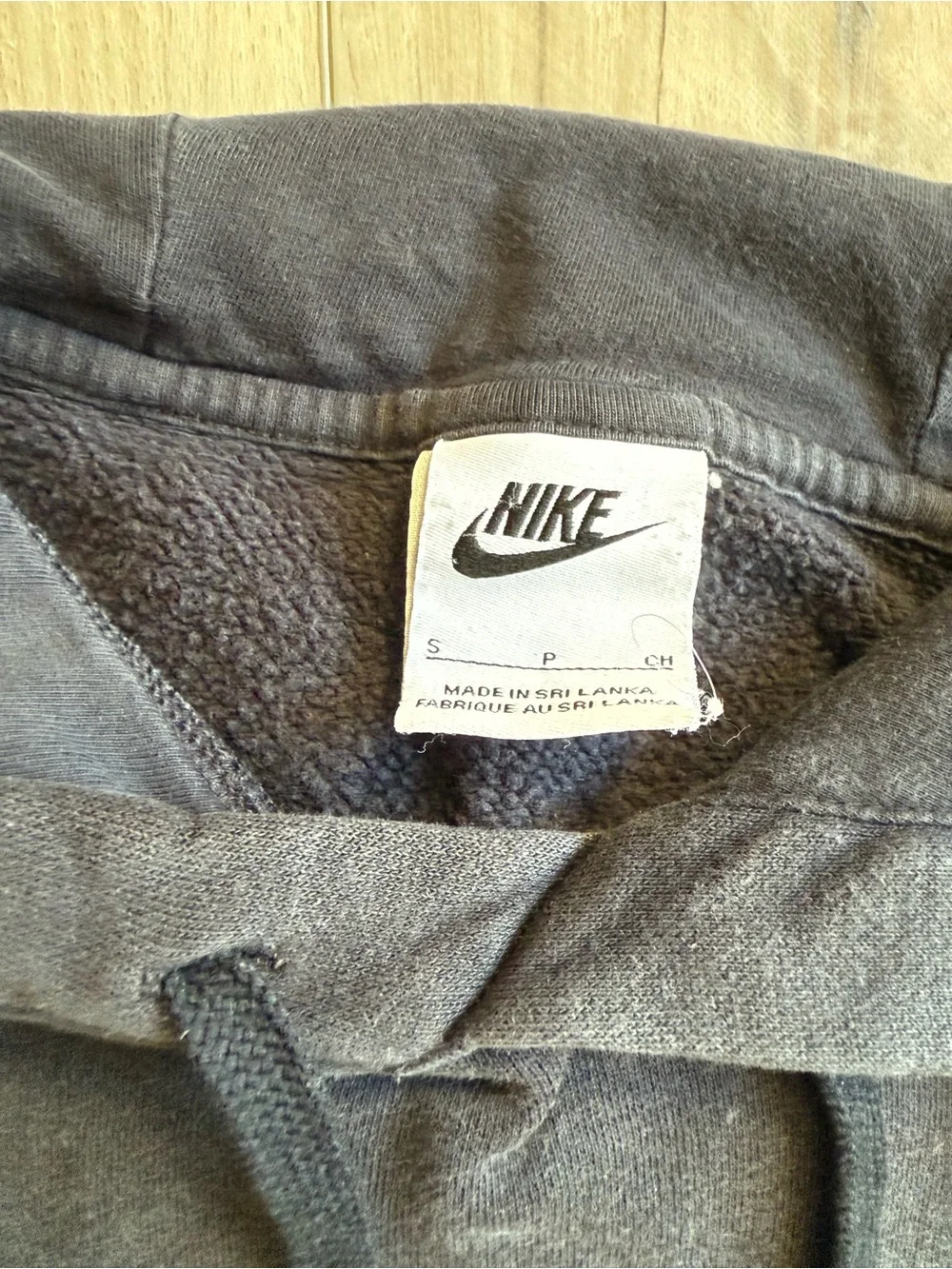 Nike Men's faded black hoodie